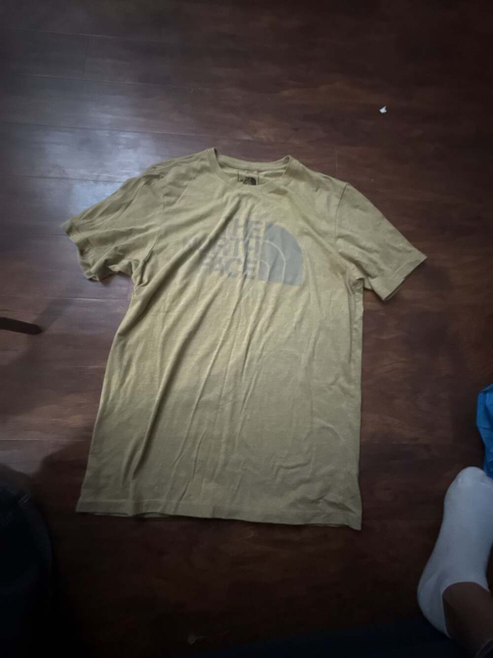 The North Face Men's Short Sleeve Crew Neck T-Shirt in Military Olive Heather